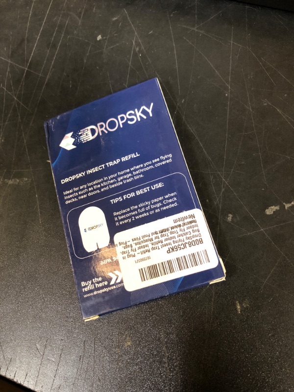 Photo 1 of DropSky Flying Insect Trap Refill- Plug in Bug Catcher Indoor Refills, Indoor Fly Trap, Indoor Fly Trap,Trap for Mosquitos, Bugs, Insects, Gnats, Moth and Fruit Flies -Plug in Refill (Pack of 6 DP11)
