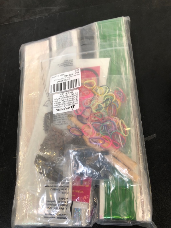 Photo 1 of BEAHOT 16 Colors Hair Tinsel Kit With Fake Tattoos,48 Inches 3200 Strands Tinsel Hair Extensions,Fairy Hair Tinsel Heat Resistant,Highlights Sparkling Hair Glitter for Christmas Halloween Cosplay