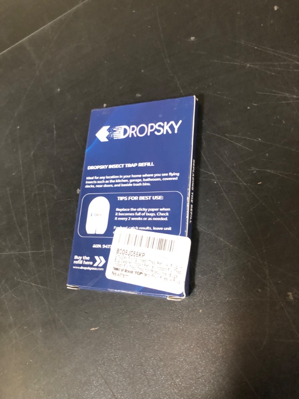 Photo 1 of DropSky Flying Insect Trap Refill- Plug in Bug Catcher Indoor Refills, Indoor Fly Trap, Indoor Fly Trap,Trap for Mosquitos, Bugs, Insects, Gnats, Moth and Fruit Flies -Plug in Refill (Pack of 6 DP11)