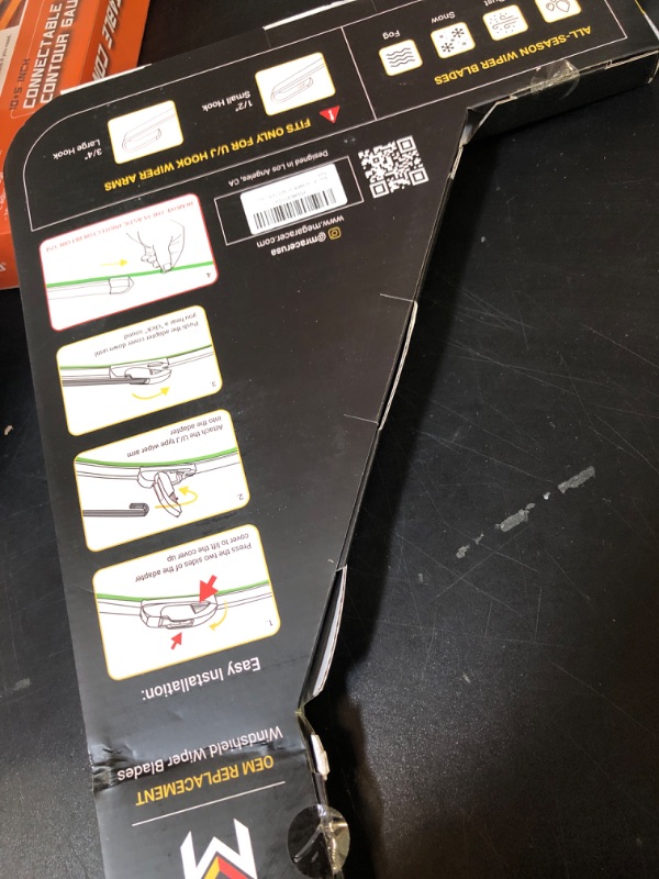 Photo 1 of Windshield Wiper Blades | Windshield Wipers 26 and 16 Inch | OEM Automotive Replacement Windshield Wiper Blades for my Car | Limpiaparabrisas De Carro Parabrisas | Front Wiper Blade for Rain x 2 Pack