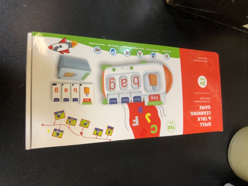 Photo 1 of QuTZ Talking Flash Cards – CVC Word Spelling Games, Preschool Learning Activities Learning Toy, 107 Words Letter Matching Games, ABC Alphabet Flash Cards, Educational Toy for Toddler 3 4 5 6 Year Old