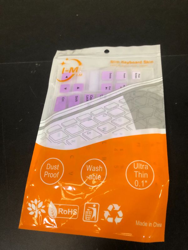 Photo 1 of Keyboard Cover Skin Protector Fit Logitech MK295 MK275 MK270 Wireless Keyboard, Logitech K200 K260 K270 MK200 MK260 Keyboard (NOT Fit Other Model Keyboards)-OmbrePurple