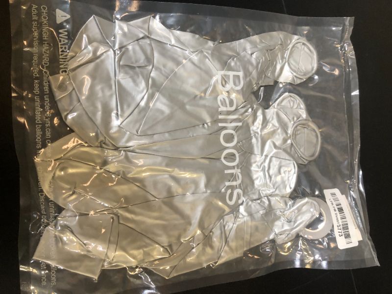 Photo 1 of Bezente Metallic Silver Giant Balloons 36 Inch - 8 Pack Jumbo Chrome Silver Balloons Large Round Silver Latex Balloons for Photo Shoot Wedding Baby Shower Birthday Party Decorations