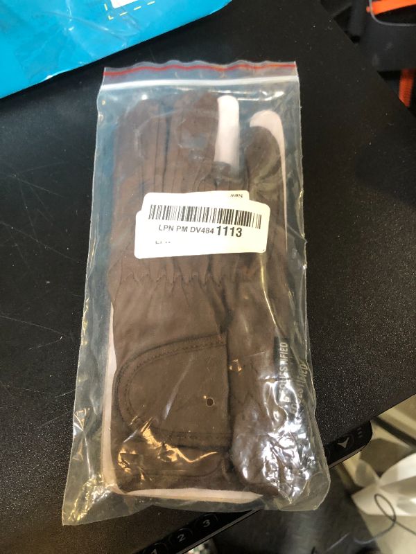 Photo 1 of Equestified Ladies Horse Riding Gloves 100% Real Leather Brown, Beige, TAN & Black Women Equestrian Gloves (Medium, Dark Brown)