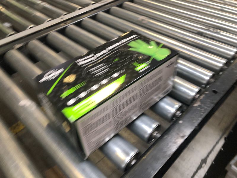 Photo 1 of TITANflex Thor Grip Heavy Duty Green Industrial Nitrile Gloves, 8-mil, Large, Box of 100, Gloves Disposable Latex Free with Raised Diamond Texture Grip, Powder Free, Rubber Mechanic (HD45G03)