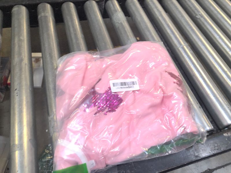 Photo 1 of UNIQUEONE Bow Sweatshirt Womens Magic Kingdom Tee Shirt Colorful Pastel Bows Graphic Sweatshirts Oversized Holiday Pullover Pink