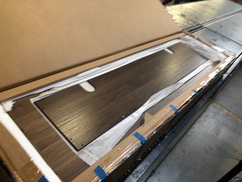 Photo 1 of roomfitters Mid Century Modern TV Stand for TVs up to 65", Sideboard Buffet Cabinet with Storage, Credenza for Living Room, Entertainment Center with Doors, Walnut Media Console, Gold Legs