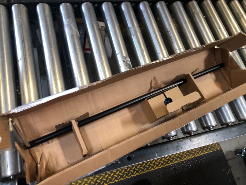 Photo 1 of Amazon Basics Adjustable Room Darkening Blackout Curtain Rod - 28" to 48", Black