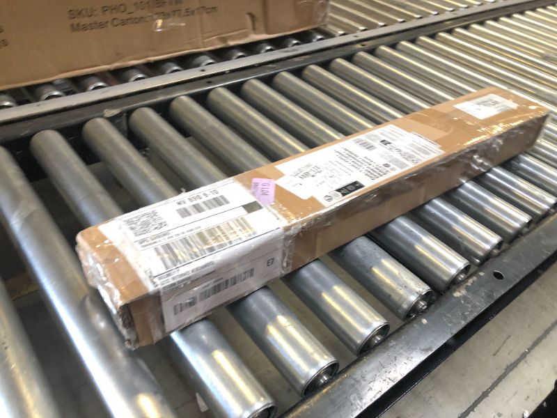 Photo 1 of Amazon Basics Adjustable Room Darkening Blackout Curtain Rod - 28" to 48", Black