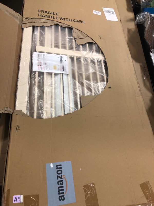 Photo 1 of Lumizone Extra Tall Cat Gate 61.02" High Pressure Mounted Extra Wide 30.12"-34.05" (17Sizes) 1.37" Gap No Drilling Auto-Close Tall Pet Gate for Dogs (Cream, 30.12"-34.05"/76.5-86cm)