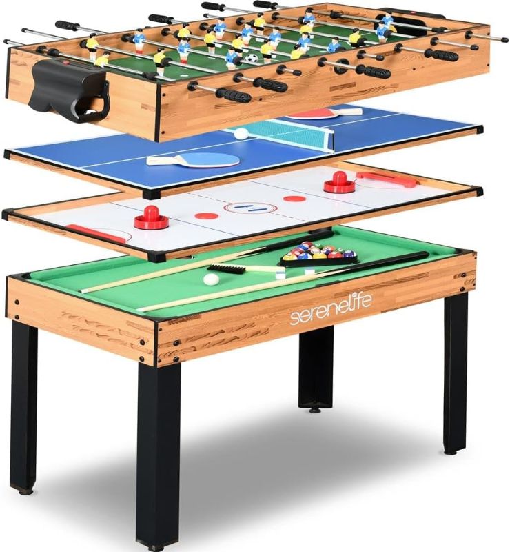 Photo 1 of -FACTORY SEALED- SereneLife SereneLife Multi Game Table
