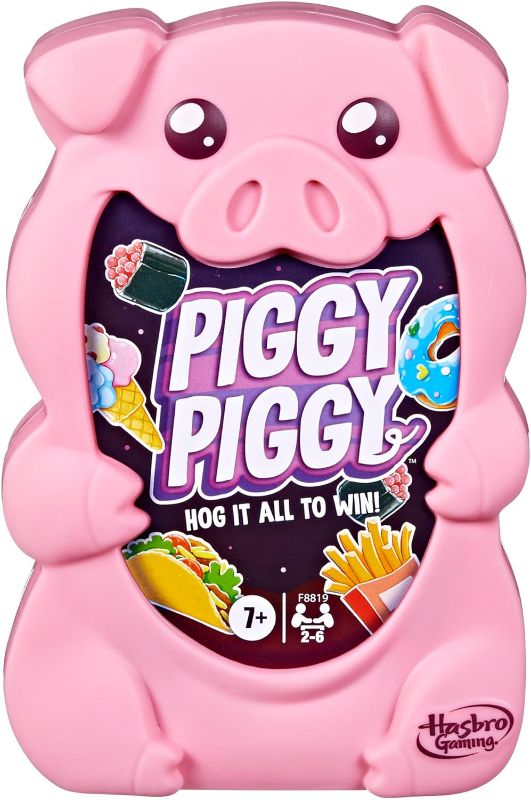 Photo 1 of Piggy Piggy Card Game | Fun Family Games for Kids, Teens, and Adults | Ages 7 and Up | 2 to 6 Players I 20 Mins. Average | Quick-Playing Travel Games
