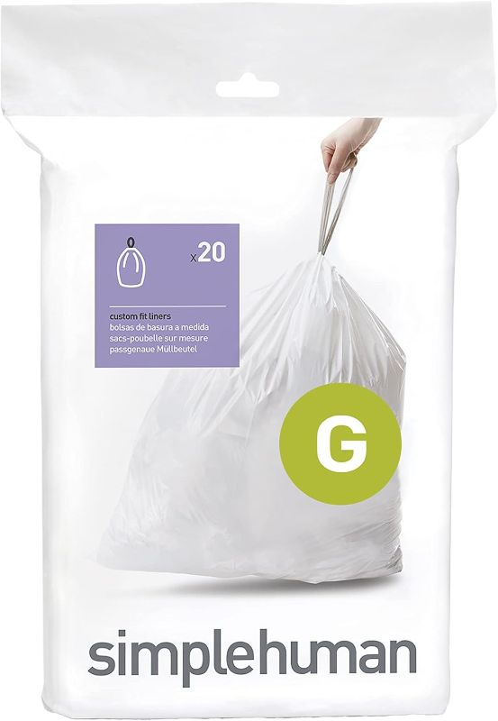 Photo 1 of Simplehuman CW0166 Custom-Fit Can Liner G 20pcs 
