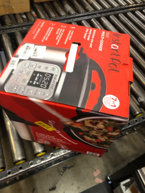 Photo 1 of Instant Pot Duo 7-in-1 Mini Electric Pressure Cooker, Slow Rice Cooker, Steamer, Sauté, Yogurt Maker, Warmer & Sterilizer, Includes Free App with over 1900 Recipes, Stainless Steel, 3 Quart