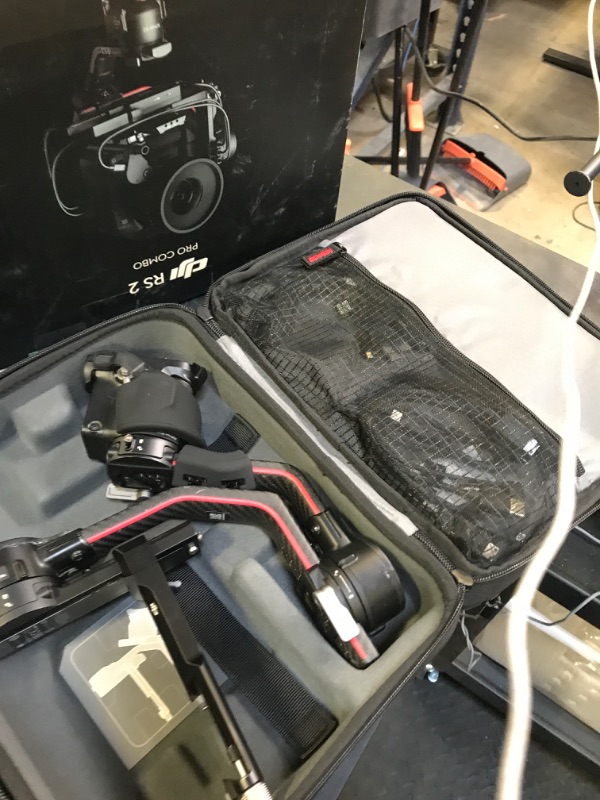 Photo 1 of DJI RS 2 Combo - 3-Axis Gimbal Stabilizer for DSLR and Mirrorless Cameras, Nikon, Sony, Panasonic, Canon, Fuji, 10lbs Tested Payload, 1.4” Full-Color Touchscreen, Carbon Fiber Construction, Black