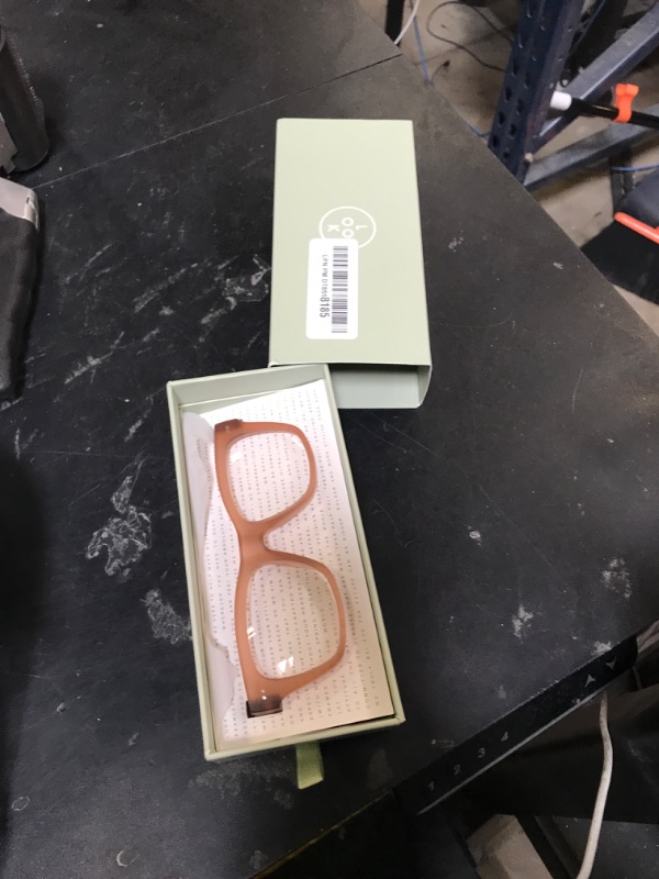 Photo 1 of LOOK OPTIC Cosmo Progressive Reader - Stylish Unisex Reading Glasses, Prescription-Quality (3, Champagne)