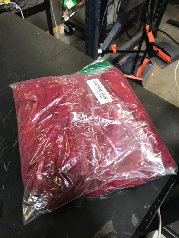 Photo 1 of SCOMCHIC Womens Plus Size Wedding Guest Dress Formal Lace Wrap V Neck High Low Short Sleeve Cocktail Maxi Dresses XL-4XL Burgundy