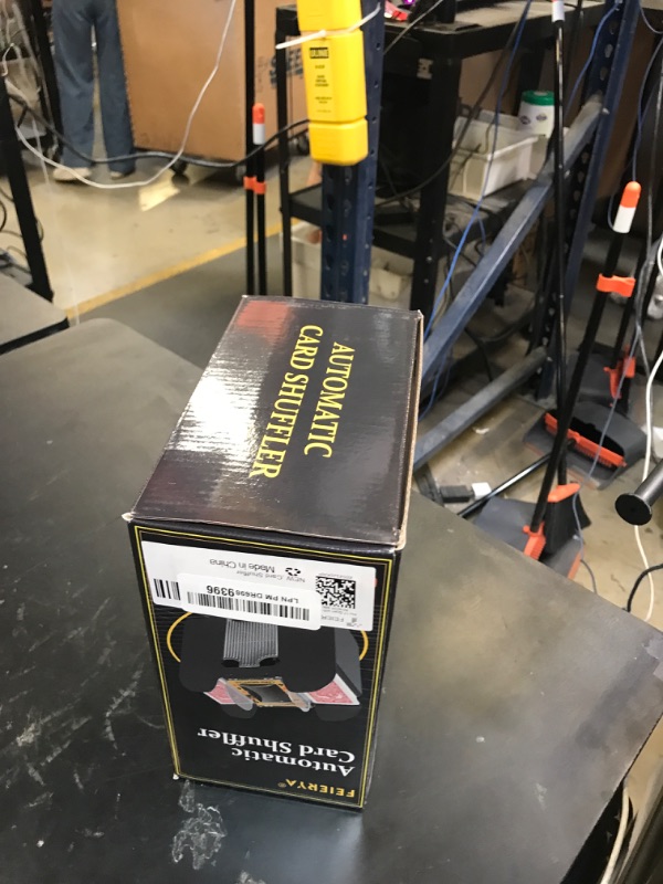 Photo 1 of FEIERYA Automatic Card Shuffler 6 Deck,Battery-Operated Electric UNO Poker Shuffler,Playing Card Shuffler for Home Card Game,Travel