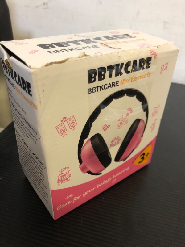 Photo 1 of BBTKCARE Baby Headphones Noise Cancelling Headphones for Babies for 3 Months to 3 Years (Pink)