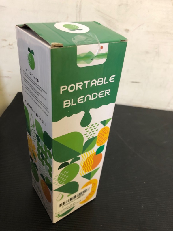 Photo 1 of Portable Blender, Personal Blender USB Rechargeable, Mini Blender for Shakes and Smoothies, Strong Cutting Power with 6 Blades, 380Ml Traveling Fruit Veggie Juicer Cup for Home, Sport, Office, Camping