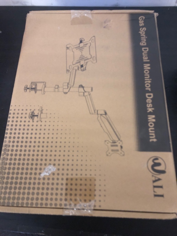 Photo 1 of WALI Monitor Laptop Mount Stand, Laptop Gas Spring Arm Mount, Laptops Tray up to 15.6 inch, Monitor up to 32 inch, 17.6lbs (GSDM002LP), Black