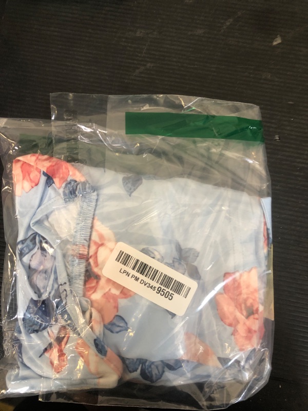 Photo 1 of Ekouaer Nursing Nightgown Maternity Robe Set Delivery Gown Postpartum Pajamas Pregnancy Clothes Blue Flower Small