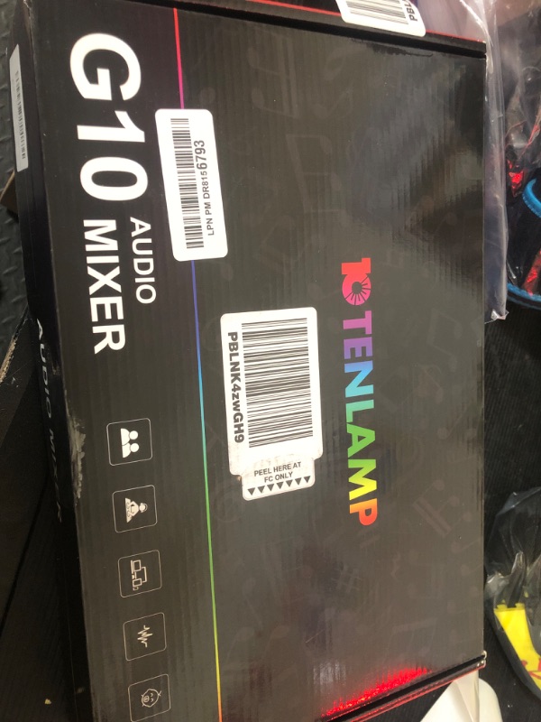 Photo 1 of Audio Mixer, Sound Board for Pc/Phone Live Streaming Singing Gaming, Sound Mixer for 3.5mm/Xlr Dynamic/48V Microphone, Live Sound Card with DJ Mixer Effects & Voice Changer, Denoise, One Click Mute