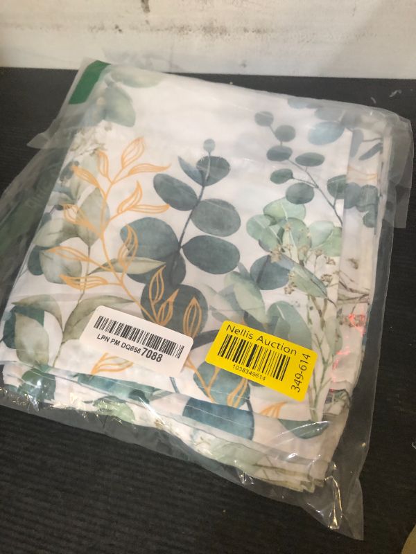 Photo 1 of 12 Pcs Eucalyptus Greenery Cloth Napkins 20"x20" Washable Dinner Tea Party Napkins for Kitchen Party Wedding Restaurant Indoor Outdoor Botanical Fresh Spring Summer