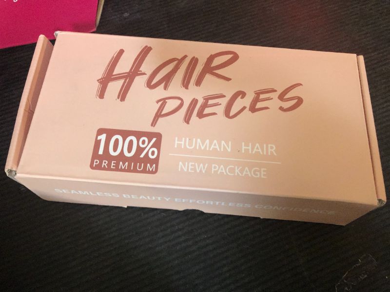 Photo 1 of MY-LADY 150% Density Human Hair Toppers Without Bangs For Women 12 Inch (no bangs) Natural Black Silk Base Clip in Toppers Top Hair Pieces for Thinning Hair Hair Loss