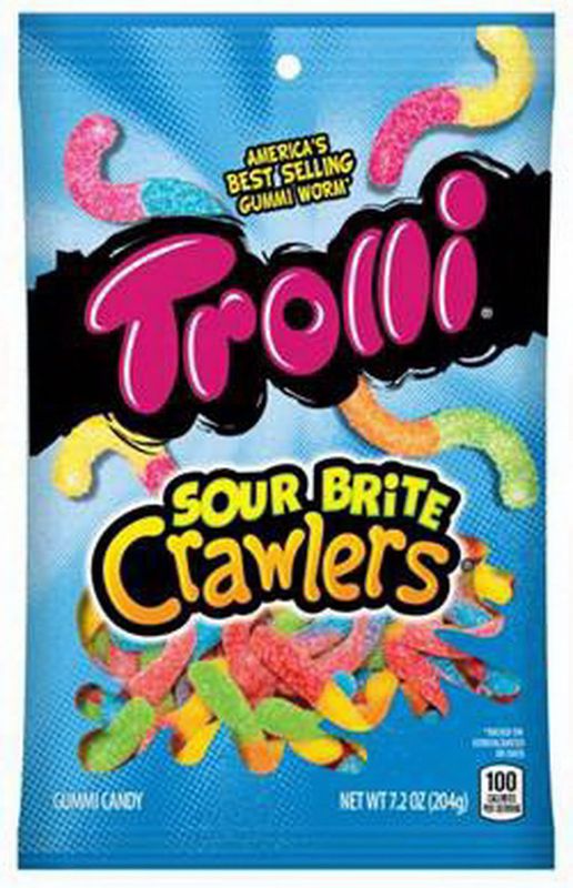 Photo 1 of EXP 11/2024 ---Trolli Sour Brite Crawlers 6.3 Oz. Peg Pack, PK8
