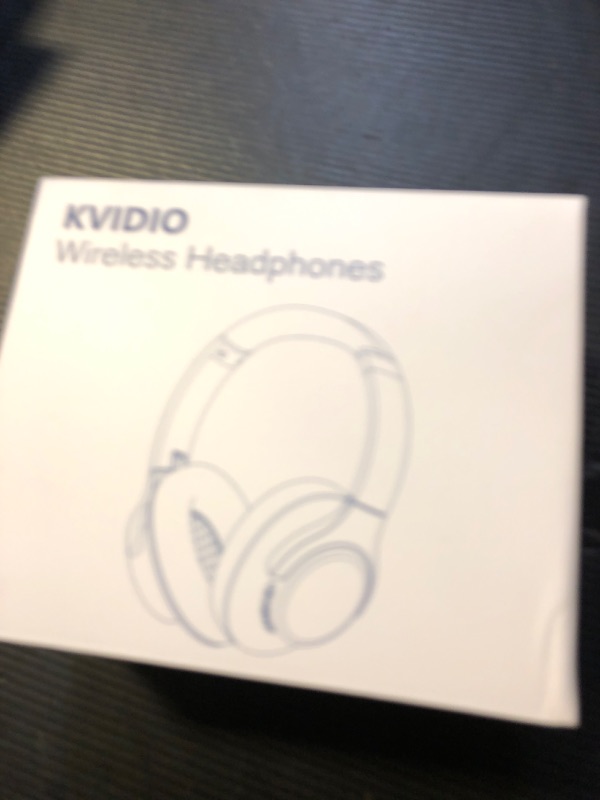 Photo 1 of KVIDIO Bluetooth Headphones Over Ear, 65 Hours Playtime Wireless Headphones with Microphone,Foldable Lightweight Headset with Deep Bass,HiFi Stereo Sound for Travel Work Laptop PC Cellphone