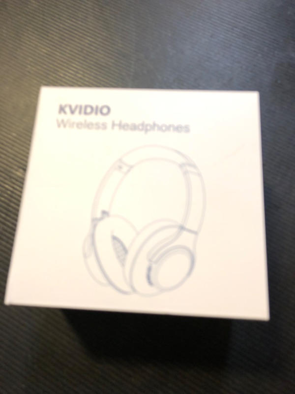 Photo 1 of KVIDIO Bluetooth Headphones Over Ear, 65 Hours Playtime Wireless Headphones with Microphone, Foldable Lightweight Headset with Deep Bass, HiFi Stereo Sound for Travel Work Cellphone