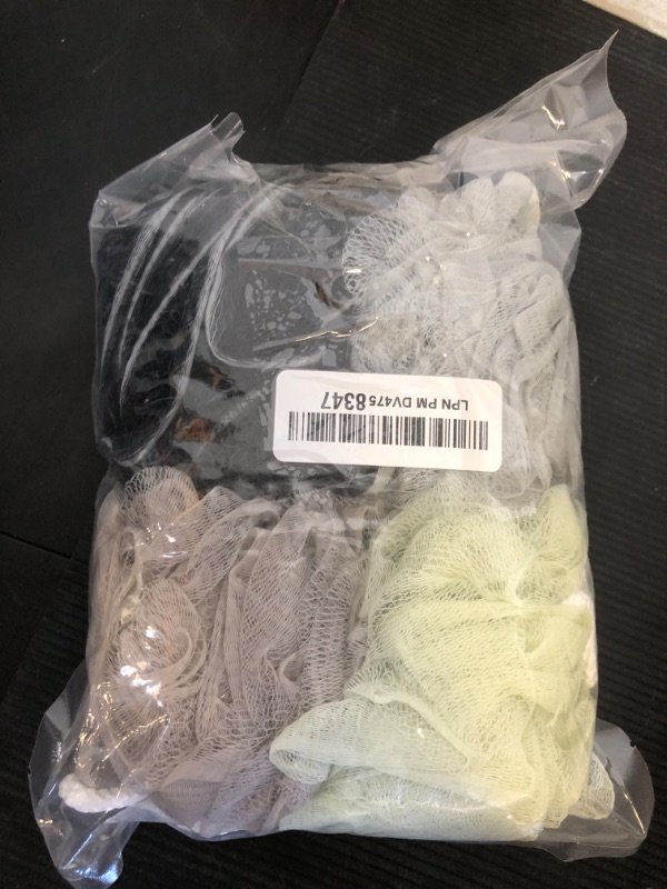 Photo 1 of BTYMS Bath Sponge Shower Loofahs 60g Mesh Pouf Bath Scrunchies Body Wash Puff Shower Puff - Pack of 4