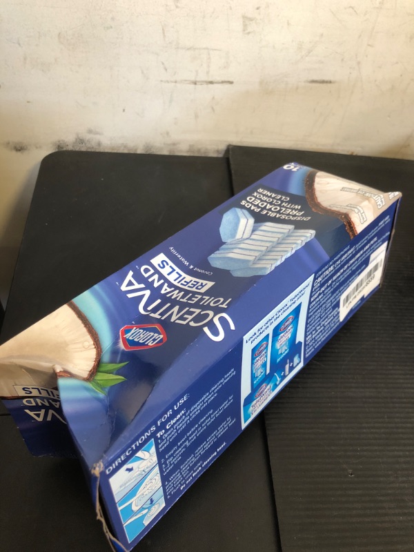 Photo 1 of CLOROX Scentiva ToiletWand Refills, Coconut and Waterlily, 10 Count