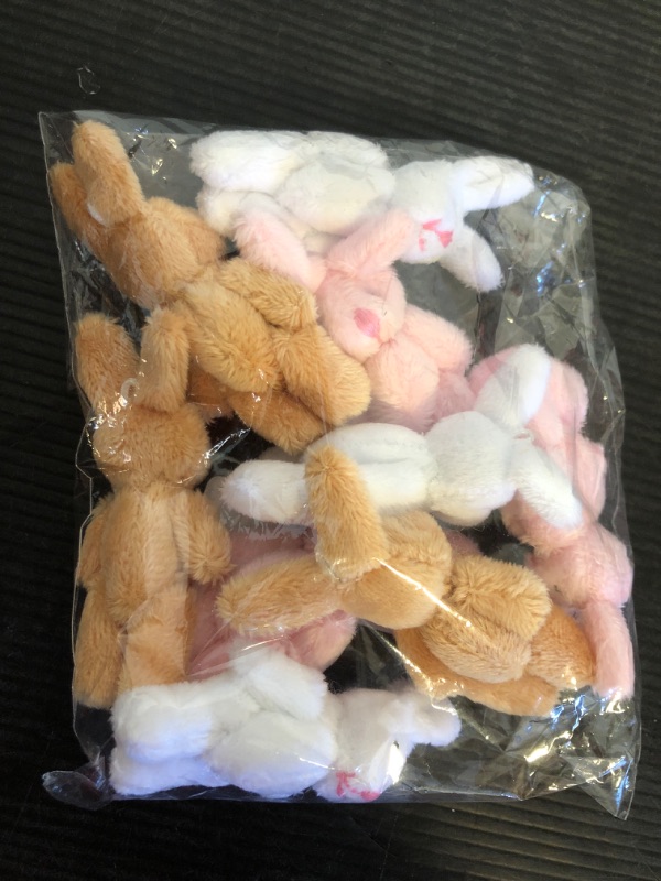 Photo 1 of YGbridge Mini Plush Bunny, 12 Pcs Tiny Stuffed Animals, 3.1 Inch Easter Bunny Doll, Soft Rabbit for Easter, Birthday, Wedding Decorations, Easter Basket Stuffers