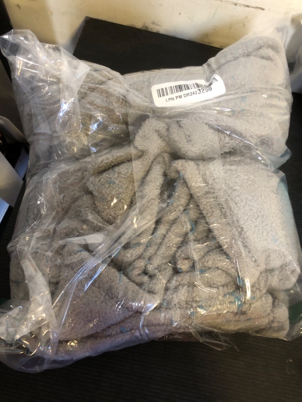 Photo 1 of RUIKASI Fleece Throw Blanket Single - Plush Fuzzy Flannel Blanket Grey for Single Size Bed, Super Soft Warm Blanket for Sofa and Couch, Fluffy Blanket 50x60 Inches