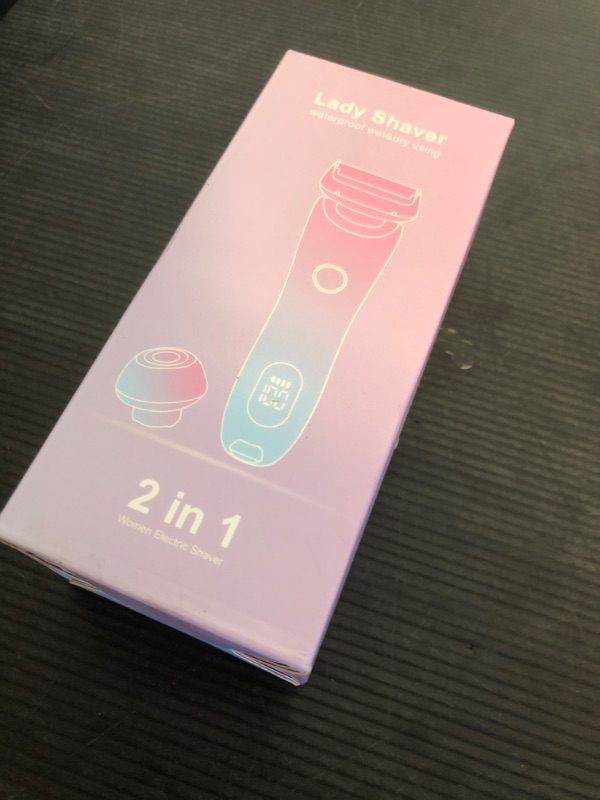 Photo 1 of Electric Shaver Razors for Women 2-in-1 Electric Razor for Womens Legs Underarm Face Hairs,Wet Dry Use Rechargeable Bikini Trimmer Hair Removal with Detachable Head,Painless IPX7 Waterproof Pink