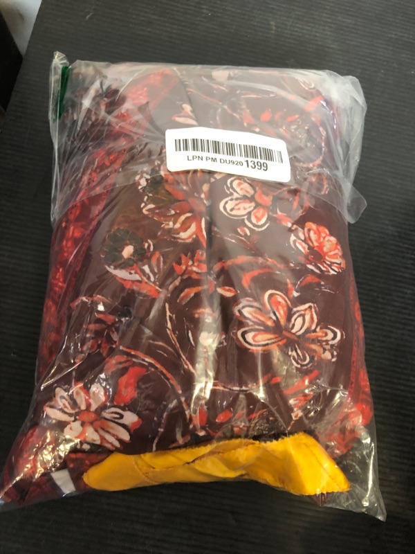 Photo 1 of Size M--ABYOVRT Women Floral Maxi Dress Sleeveless Tie Shoulder Bohemian Flowy Smocked Dresses Casual Summer Sundress with Pockets(Brown,M)