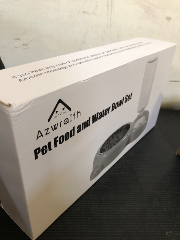 Photo 1 of Dog Bowls, Cat Food and Water Bowl Set with Water Dispenser and Stainless Steel Bowl for Cats and Small Dogs - Purple