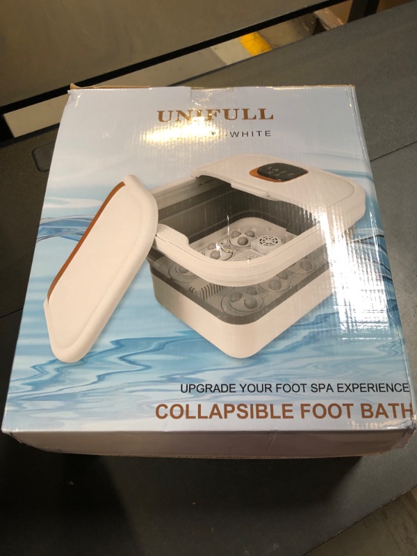 Photo 1 of UNIFULL Collapsible Foot Spa Bath with Heat, Motorized Massager, Touch Screen, Foot Pedicure Kit, Temperature Control, Pedicure Foot Spa, Foot Bath