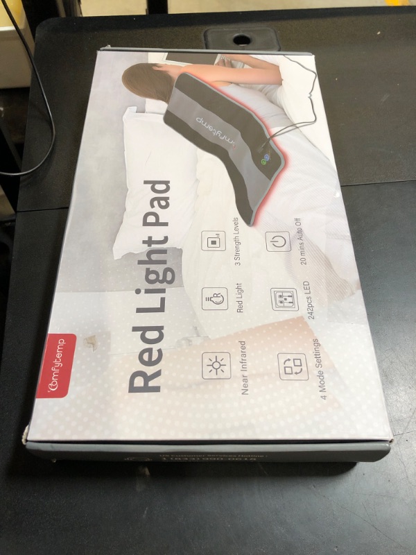 Photo 1 of Comfytemp Large 24" x 12" Red Light Therapy for Body, FSA HSA Eligible Infrared Light Therapy Pad, Red Light Therapy Wrap with Pulse for Back Muscle Pain Relief, 4 Mode & 3 Strength