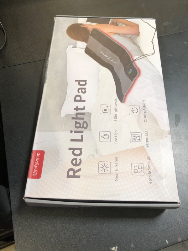 Photo 1 of Comfytemp Large 24" x 12" Red Light Therapy for Body, FSA HSA Eligible Infrared Light Therapy Pad, Red Light Therapy Wrap with Pulse for Back Muscle Pain Relief, 4 Mode & 3 Strength