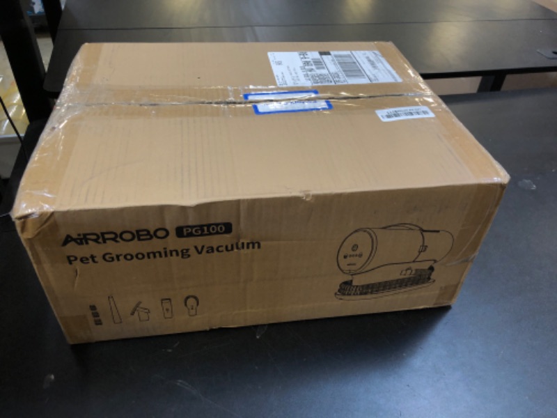 Photo 1 of AIRROBO Dog Grooming Vacuum, Dog Grooming Kit,12000Pa Strong Pet Grooming Vacuum for Dogs, 2L Large Capacity Dog Vacuum for Shedding Grooming Hair, Dog Hair Vacuum, 5 Pet Grooming Tools, Quiet,PG100