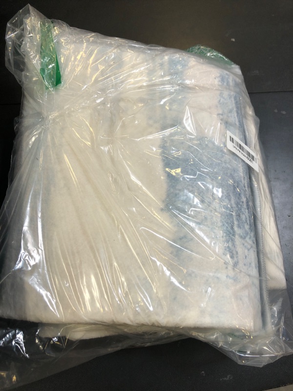 Photo 1 of SunNewt Non Slip Hallway Runner Rug 2'x3' Long for Kitchen Machine Washable Soft Floor Carpet Runners Rubber Backed for Hall Laundry Room Living Bathroom Bedroom Entryway 3 ft,Blue Grey