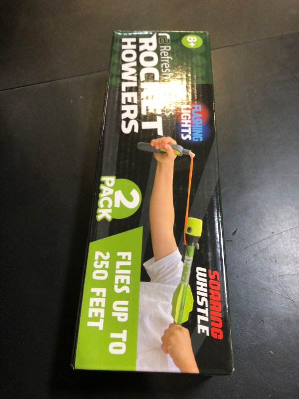Photo 1 of Foam Rocket Toys for Kids: Best LED Rocket Launcher Slingshot Lights Up & Makes Noise! for Boys & Girls. Outdoor Toy Party Favors Easter Stuffers & Great Gifts for Ages 8 9 10 11 12 13 14 15