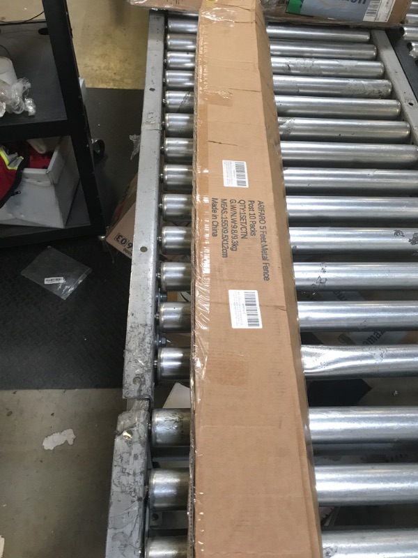 Photo 1 of ARIFARO Fence Posts 5 Feet Sturdy Duty Metal Fencing Fencing Poles, Pack of 10, No Dig Garden T Post for Wire Fencing Steel Poles for Yard, Outdoor Wire