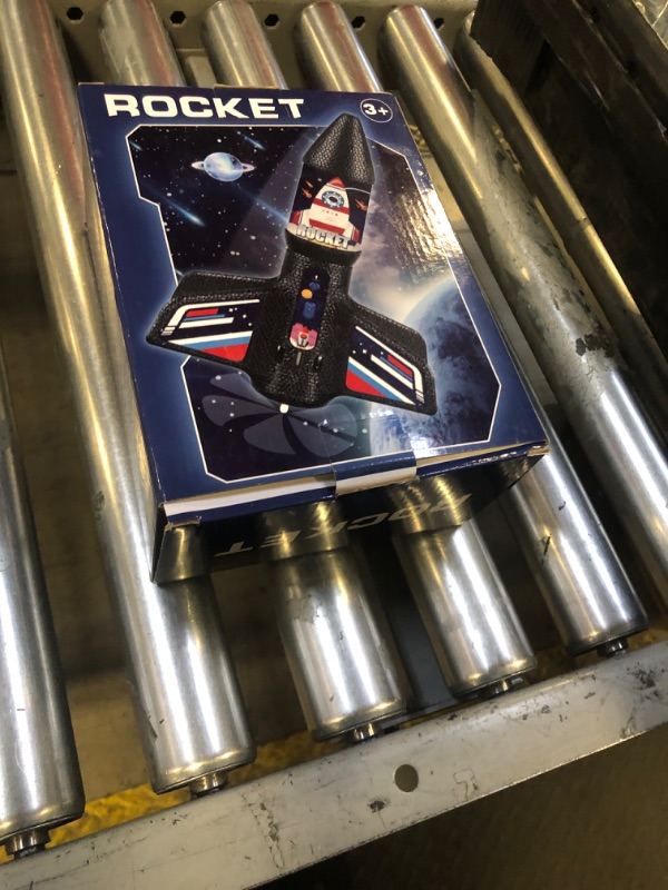 Photo 1 of Rocket Launcher Toy Gifts for Kids - Self Launching Motorized Air Rocket with Parachute Launch Up to 200 Ft Model Rockets Outdoor Toys Birthday Gifts for Boys Kids Ages 6 7 8 9 10 11 12 3-5 5-7 8-12