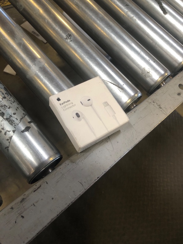 Photo 1 of Apple EarPods Headphones with Lightning Connector, Wired Ear Buds for iPhone with Built-in Remote to Control Music, Phone Calls, and Volume