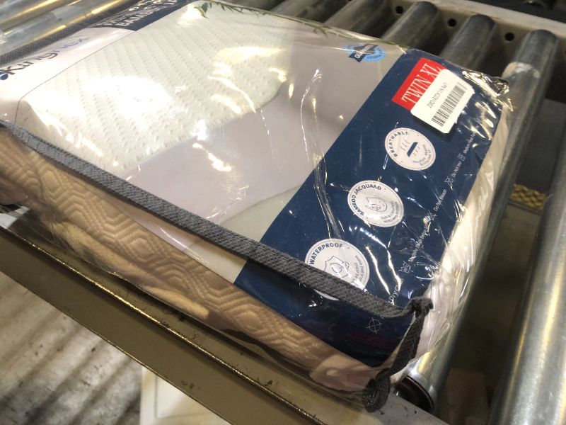 Photo 1 of Cooling Bamboo Viscose Twin XL Mattress Protector Waterproof Pad for College Dorm Room Extra Long Twin Bed Soft Quiet Breathable Fitted Matress Cover