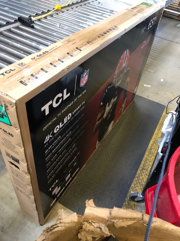 Photo 1 of TCL 65-Inch Q65 QLED 4K UHD Smart TV with Google TV (65Q651G, 2024 Model) Dolby Vision, Dolby Atmos, HDR Pro+, Game Accelerator Enhanced Gaming, Voice Remote, Works with Alexa, Streaming Television
